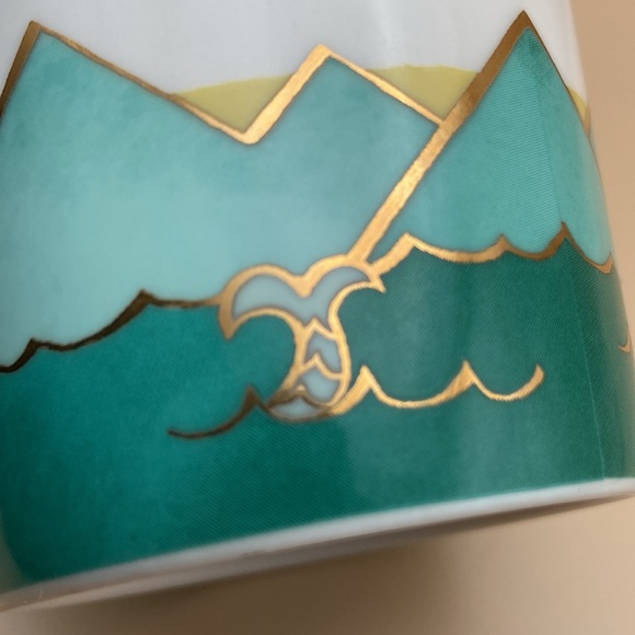 Starbucks 2014 Ceramic Tumbler Hot Air Balloon Holiday Dot Collection 12 ounce - Picture 12 of 14